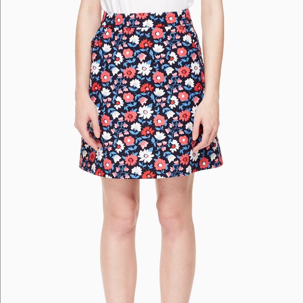 Kate spade floral jacquard skirt